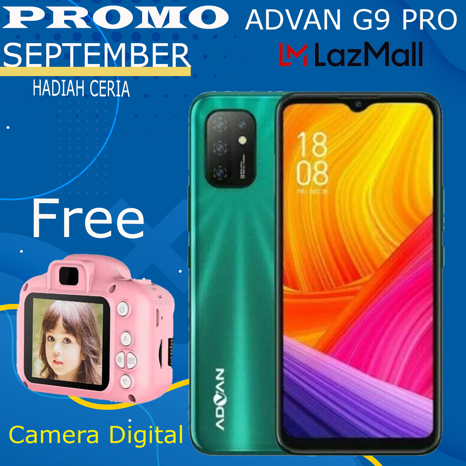 Advan G9 Pro 6GB/64GB Android 10 5.200 mAh Battery 6.6\