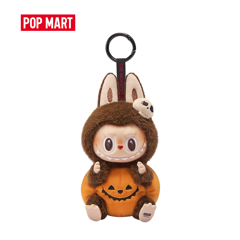 POP MART Happy Halloween Party Series - Sitting Pumpkin Vinyl Plush Pendant The Monsters Labubu Harga 380,000 rupiah*Gratis Ongkir