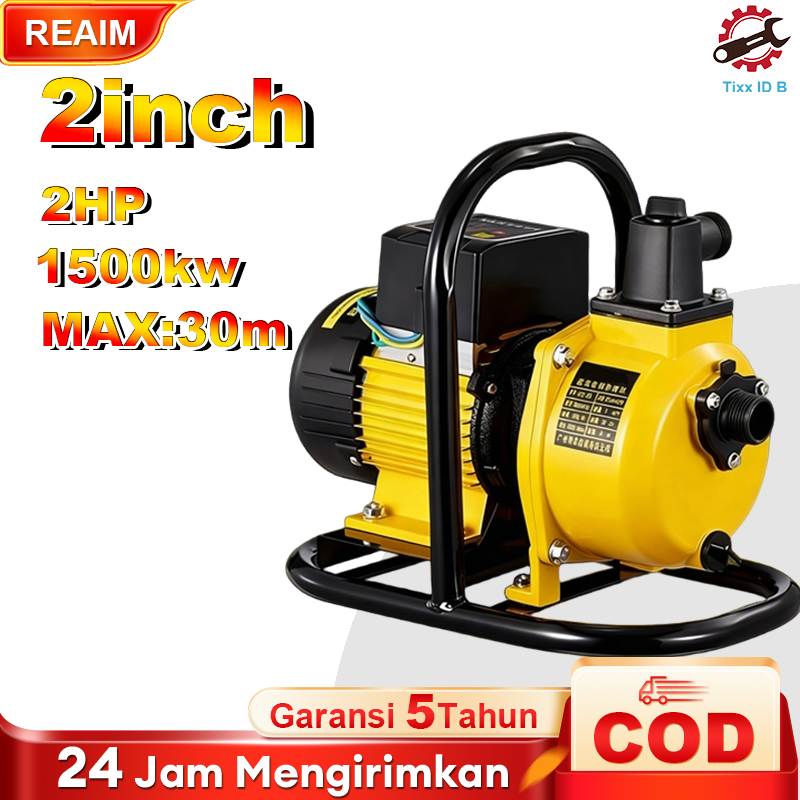 Reaim 2Hp 2 Inch Gasoline Water Pump - Durable Irrigation & Drainage Pump for Rice Fields, Gardens, Ponds and Construction Projects Harga 1,599,000 rupiah*Gratis Ongkir