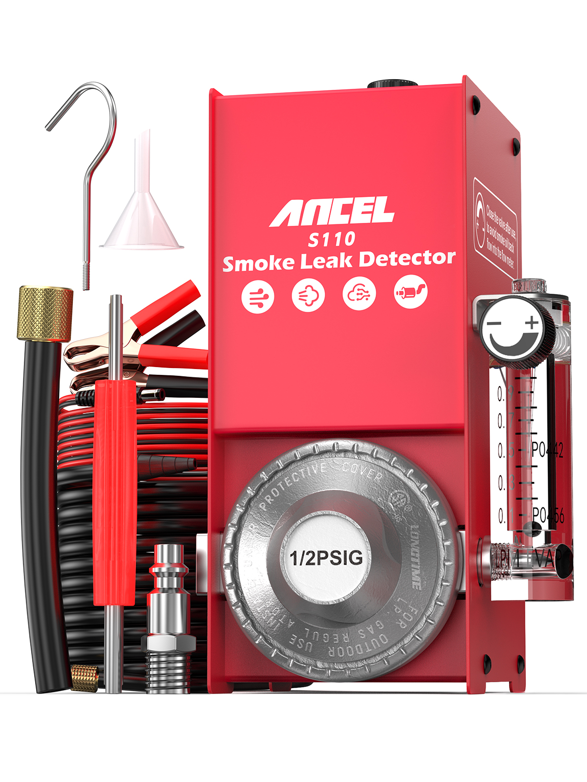 ANCEL S110 EVAP Smoke Machine Leak Detector Flow Meter 2-in-1 Modes for Air & Fuel More Leak Testing Diagnostic for 12V Cars Harga 1,231,000 Ringgit*Penghantaran Percuma