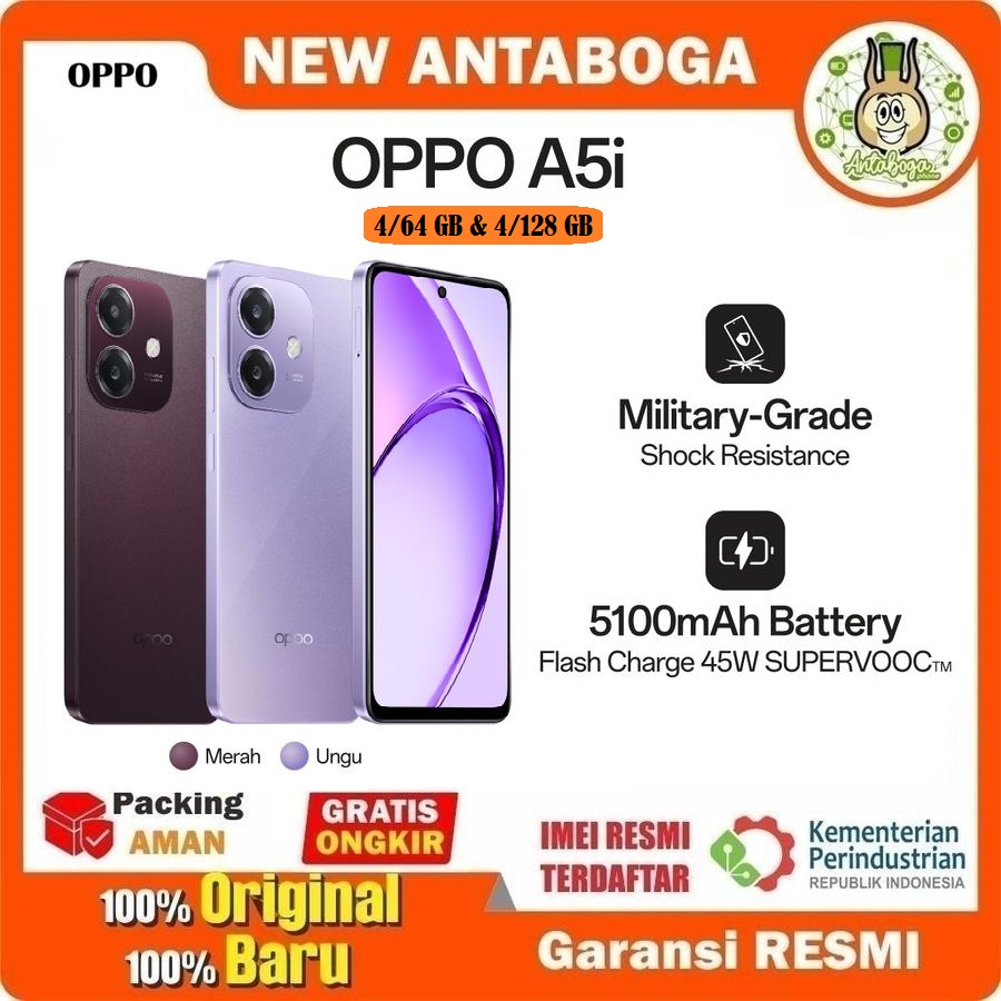 Oppo a5i 4/64 & 4/128 GB official warranty Harga  1,700,000 Ringgit*Penghantaran Percuma