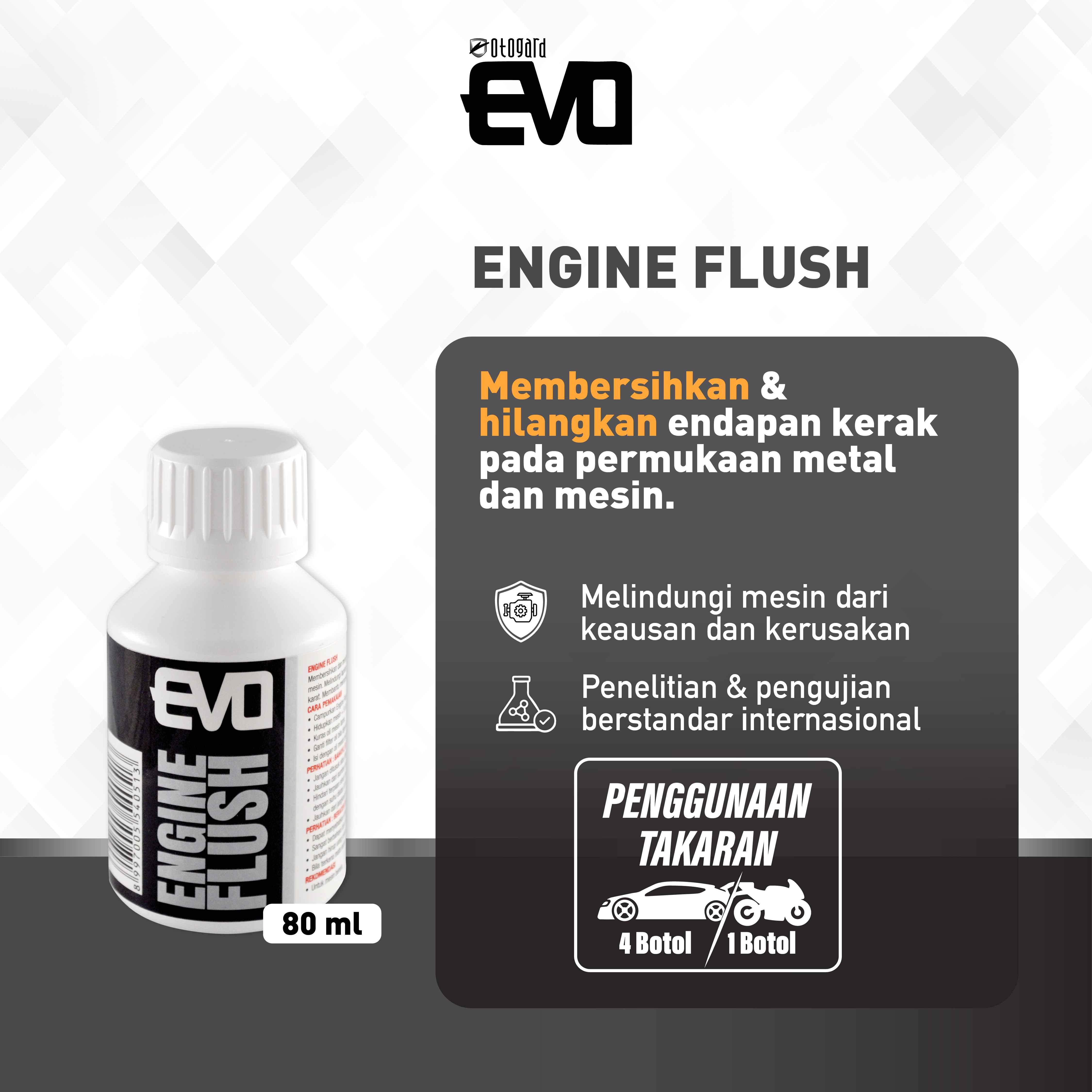 Evo motor engine flush Harga 25,500 rupiah*Gratis Ongkir