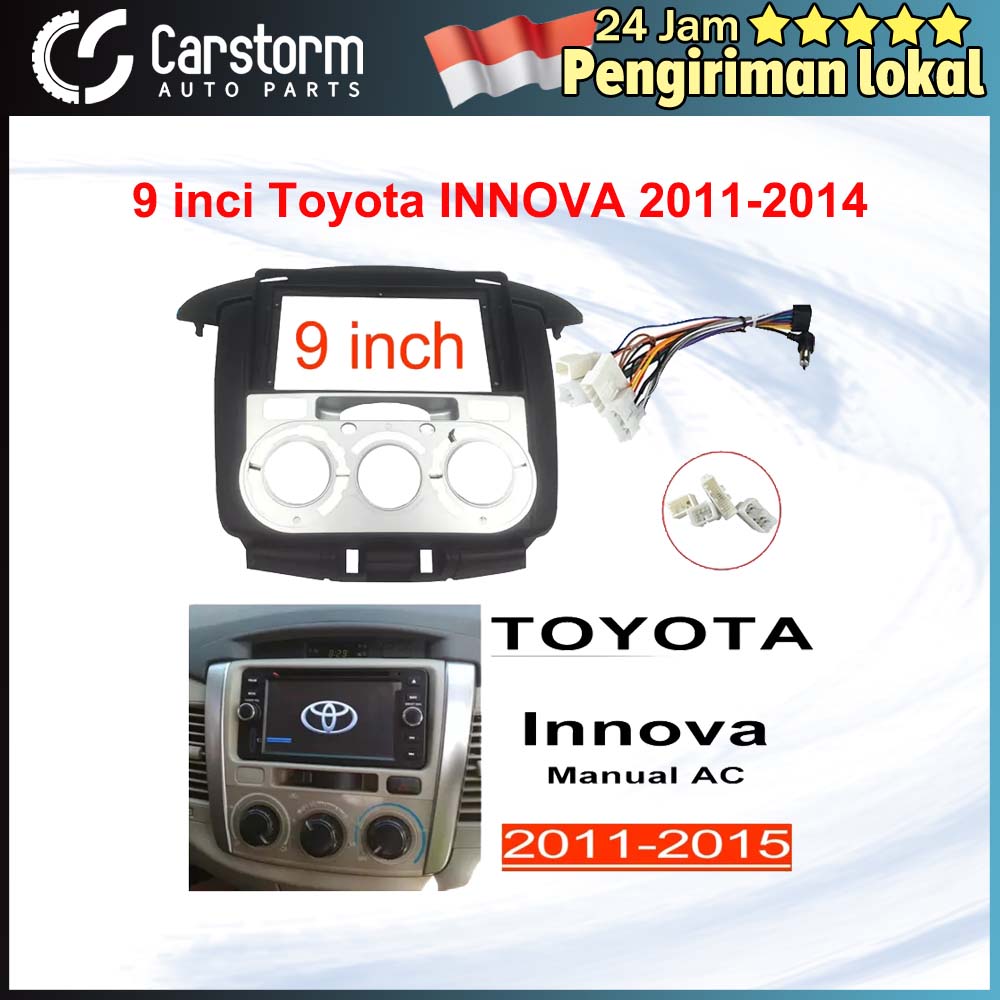 Carstorm Toyota Innova 9 inch chassis + line 2011 2012 2013 2014 2015 Harga 79,000 rupiah*Gratis Ongkir