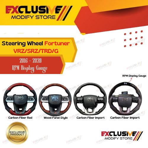 Stir Fortuner vrz/SRZ/G/TRD 16-20 & vrz/gr/G 21-24 steer Gazoo Racing Harga 12,500,000 rupiah*Gratis Ongkir