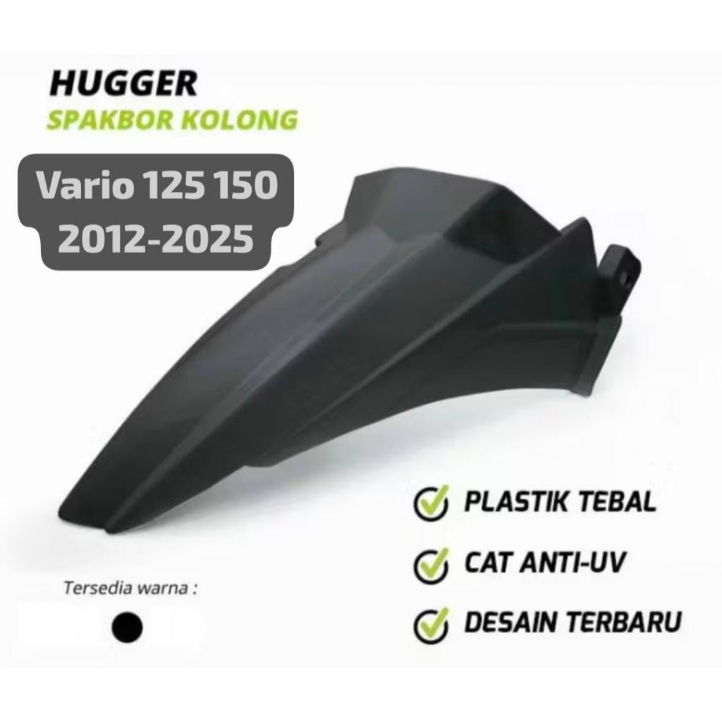 Vario 125 Vario 150 2012-2021 hollow hugger Fender Black pnp Harga 12,500 rupiah*Gratis Ongkir