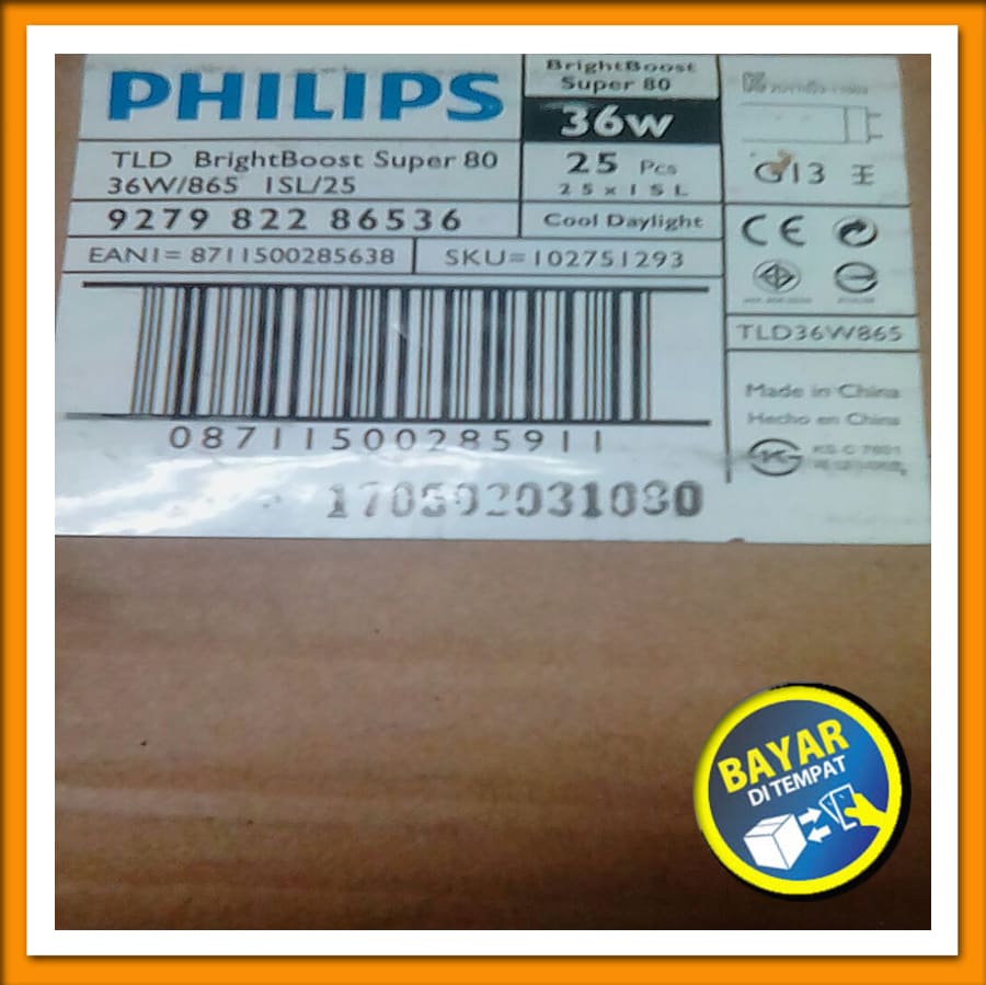 BAYAR DITEMPAT Lampu Brightboost 36w 865 - Putih - Pengiriman ...