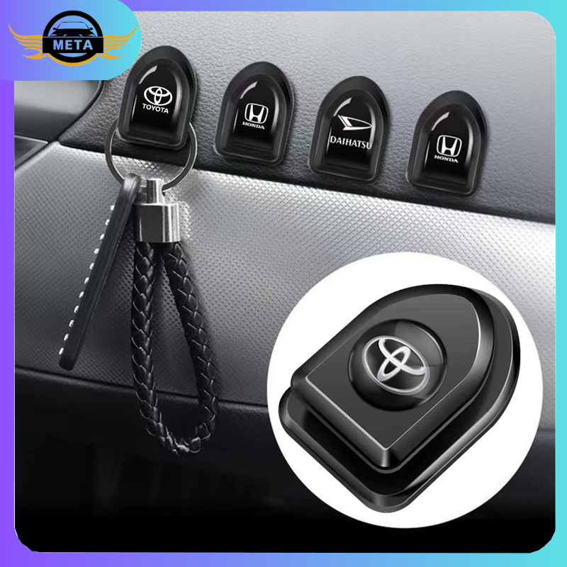 Universal car multifunctional hanger black color with Toyota logo Harga 5,599 rupiah*Gratis Ongkir