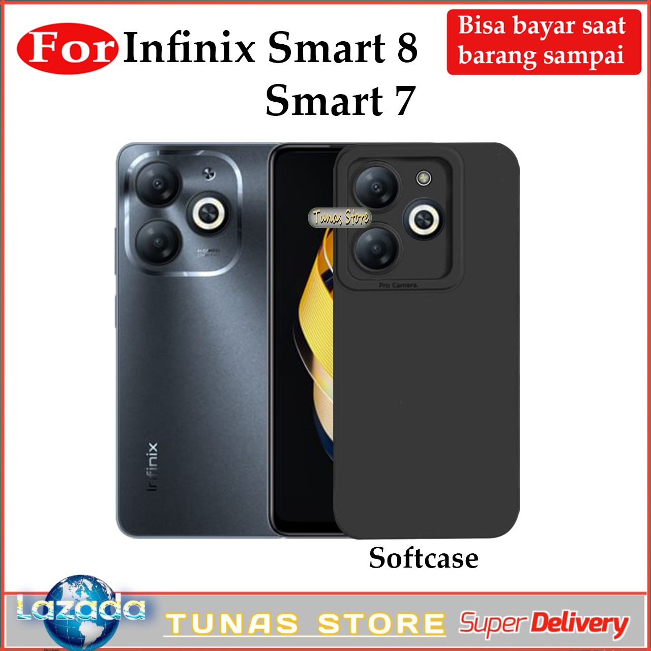 SHIEID Custodia Per Infinix Smart 7 - Cover In Vetro Sfumato Con Protezione Antiurto (Modello Crescent Stellato) - 3