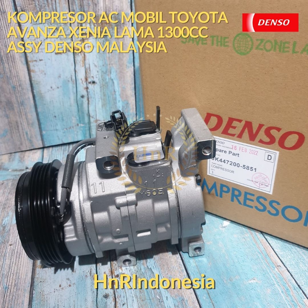Kompresor AC Mobil Toyota Avanza Xenia Lama 1300cc COMPRESSOR SET ASSY DENSO MALAYSIA Harga 1,350,000 rupiah*Gratis Ongkir