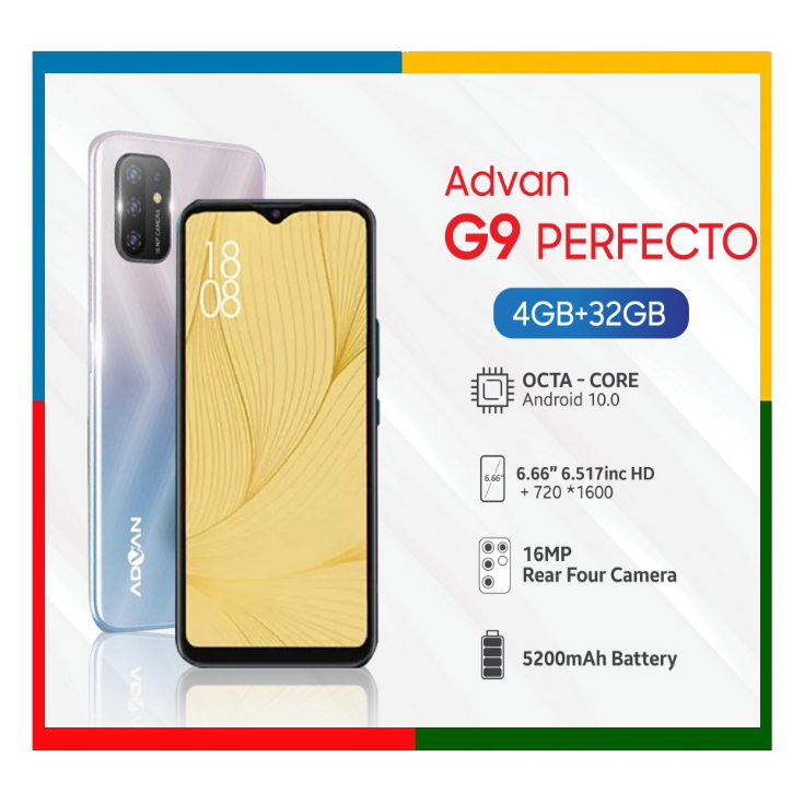 Advan G9 Perfecto  Smartphone - 6.6 HD+ Screen - Triple Camera -  RAM 4GB/ROM 32GB - bATT 5200 mAH