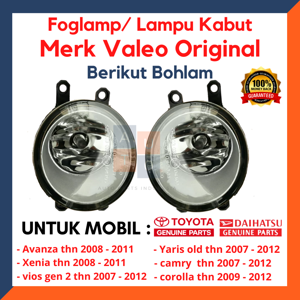 Foglamp Avanza VVTi/ Lampu Kabut Xenia Old/ Foglamp Yaris/ Foglam Vios/ Lampu Kabut Valeo Original Harga 107,500 rupiah*Gratis Ongkir