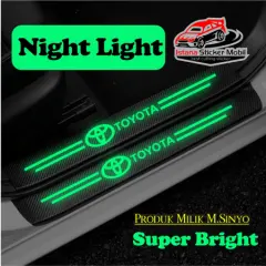 9PCs car door guard 3D car door sill plate car door sticker custom text sticker fluorescent color