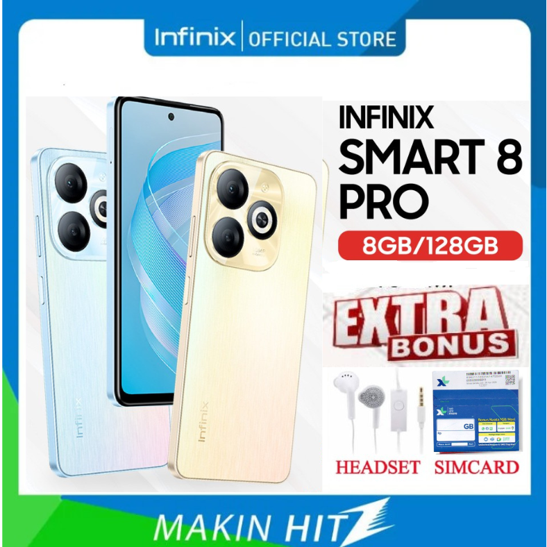Infinix Smart 8 Pro 8/128 RAM 8GB ROM 128GB Smart 8 PRO Harga  1,313,400 Ringgit*Penghantaran Percuma