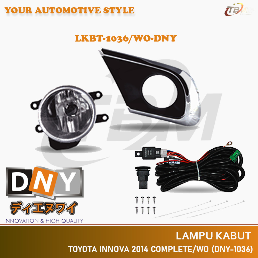 DNY Toyota Innova 2014 Complete/wo DNY-1036 fog lamp Harga 690,000 rupiah*Gratis Ongkir