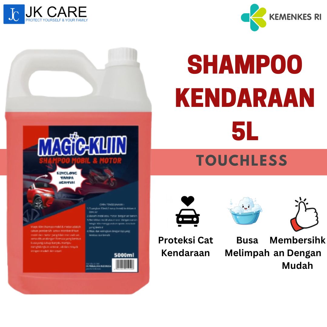 Shampoo Mobil & Motor 5 Liter Touchless Busa Melimpah Proteksi Cat Harga 68,265 rupiah*Gratis Ongkir