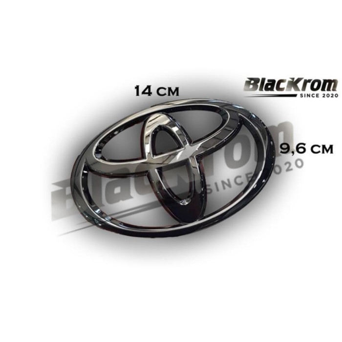 LOGO EMBLEM BLACK CRHOME BLACKCROME TOYOTA FORTUNER VRZ TRD 2016 2022 Harga 802,000 rupiah*Gratis Ongkir