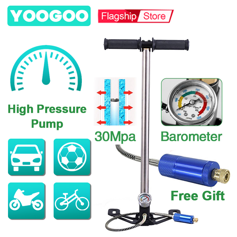 YOOGOO Tungsten Steel 3 Stage High Pressure Hand Pump Pompa Mobil PCP Air Gas Filling Pump Harga 519,000 rupiah*Gratis Ongkir