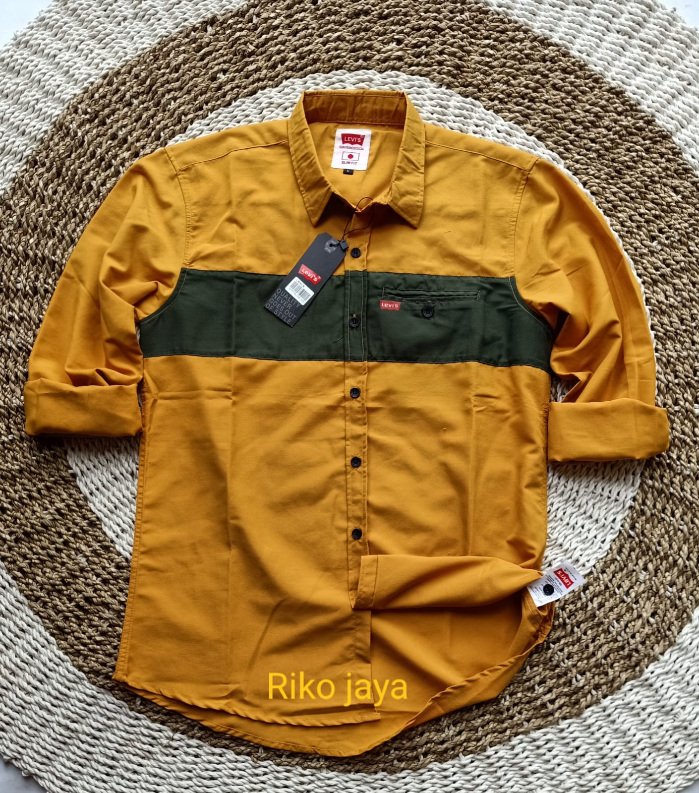 kemeja casual pria lengan panjang pria 