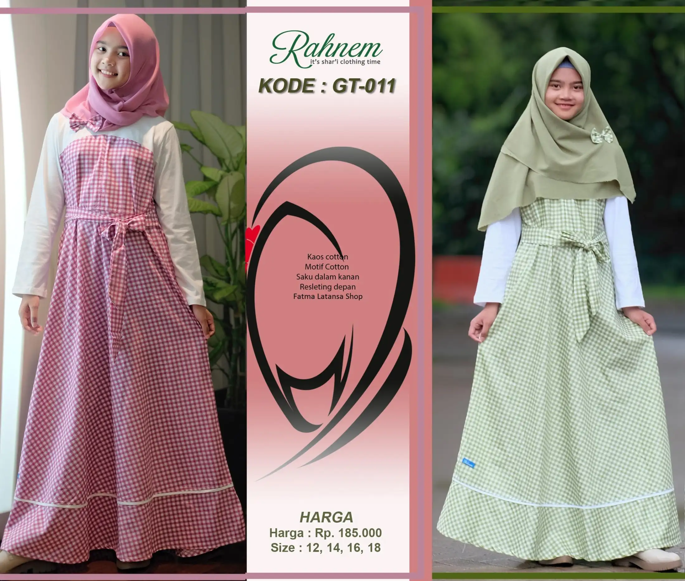 Gamis Remaja Rahnem Gt 11 Pakaian Anak Tanggung Baju Muslim Lazada Indonesia
