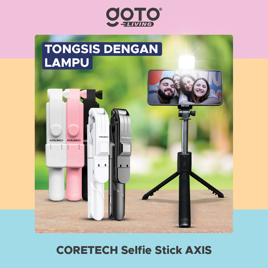 Coretech Lumen Ring Light Stand Tripod Lampu Selfie Tiktok Vlog