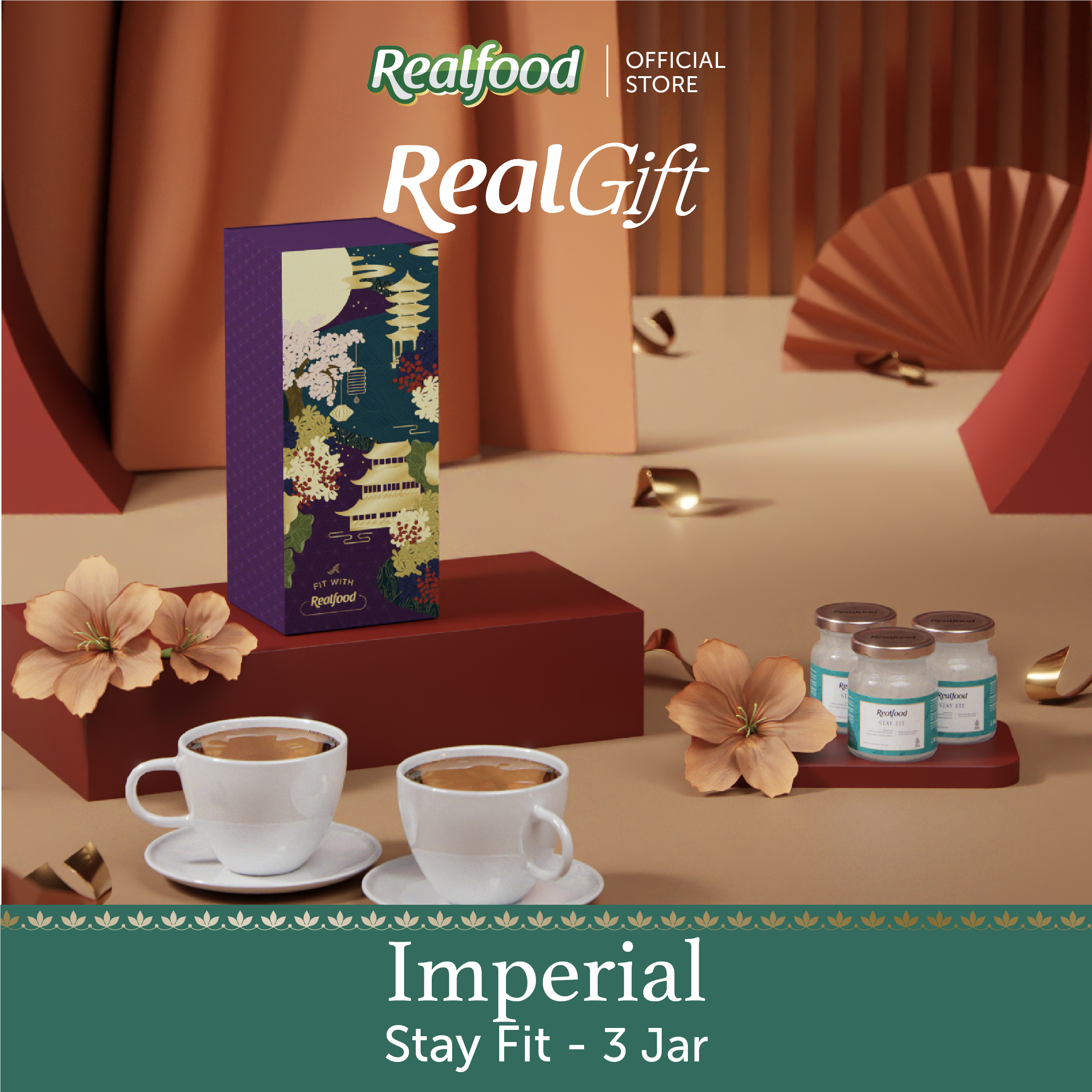 Realfood Chinese New Year Hampers - Imperial L Stay Fit 3 Jar / Chinese New Year Hampers