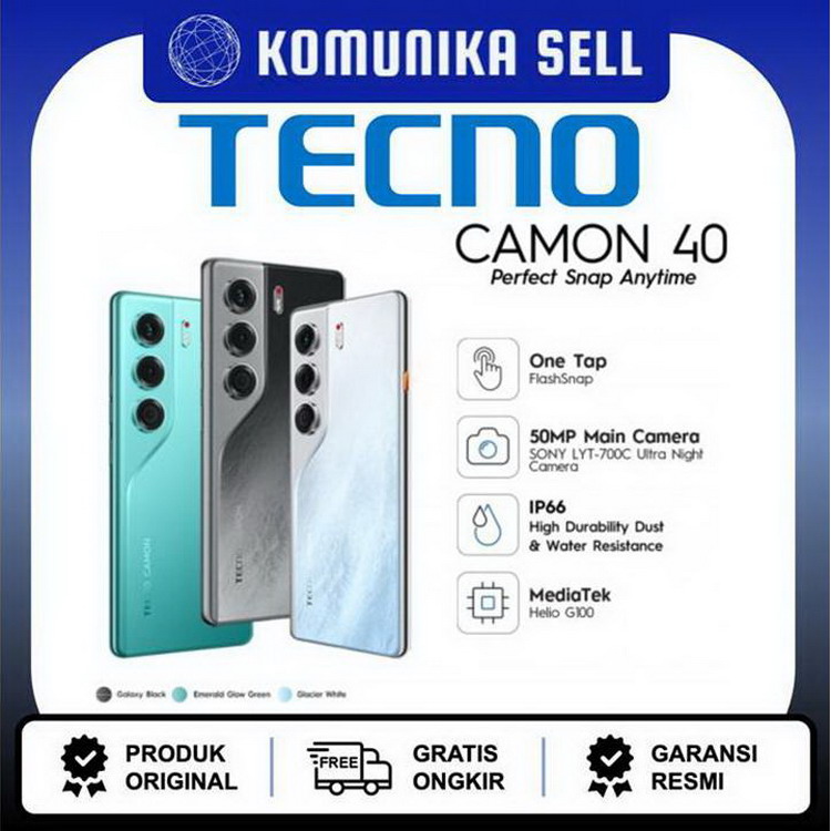 Tecno Camon 40 4g - 8Gb/256Gb Giá 2,880,000 Đồng*Miễn phí vận chuyển