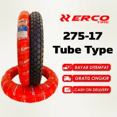 ERCO TIRE Ban Luar Motor ERCO Ring 17 NonTubeless Ukuran 275-17 Motif Semi Trail Tube Type Pakai Ban Dalam
