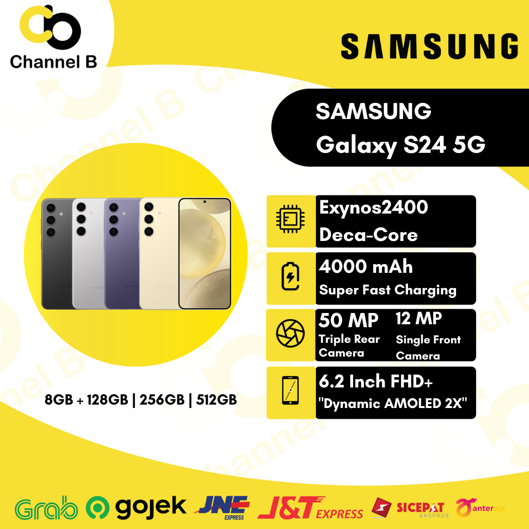 SAMSUNG Galaxy S24 5G [ Ram 8GB+128GB | 8GB+25GB | 8GB+512GB ] - Garansi Resmi Harga  13,399,000 Ringgit*Penghantaran Percuma