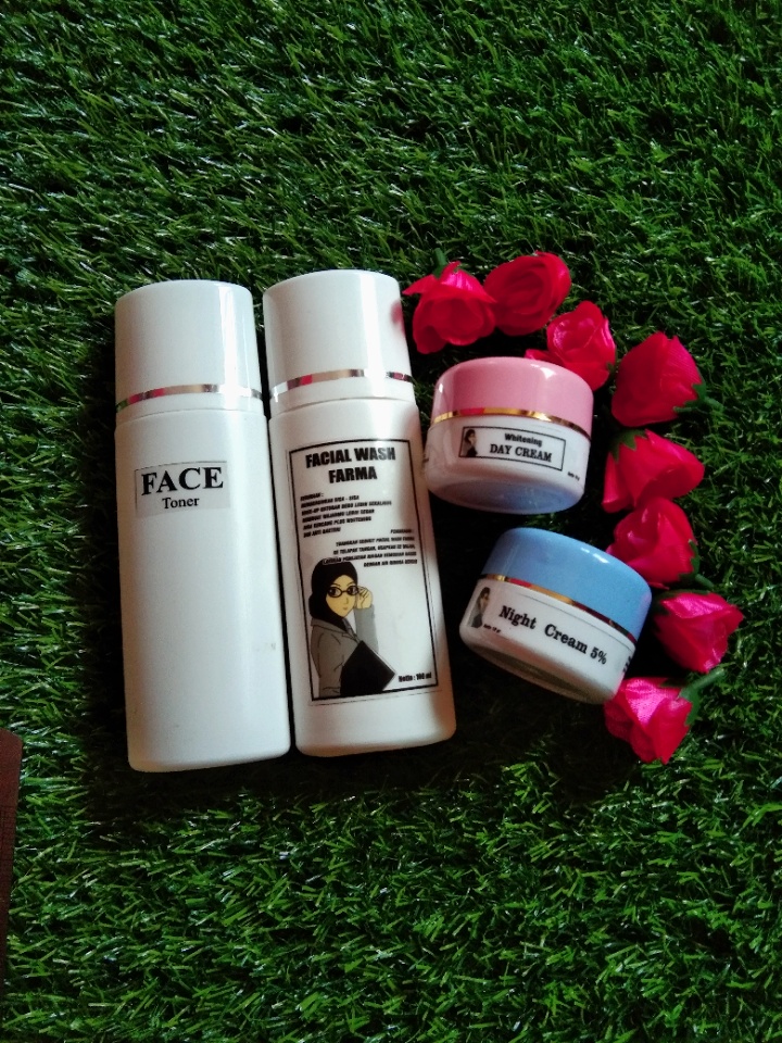 paket whitening+ face toner whitening