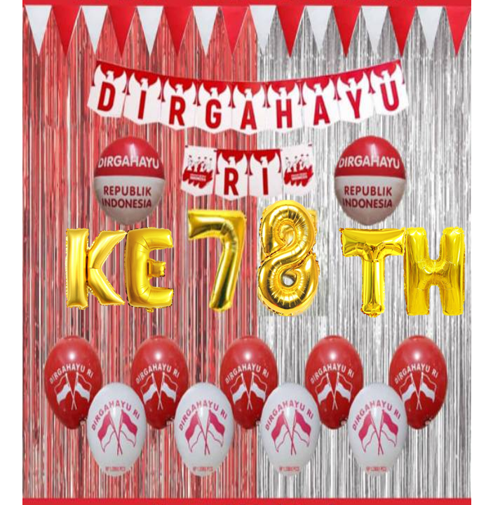 Paket Dekorasi Hiasan Dirgahayu HUT RI 17 Agustus /Paket Dekorasi Kemerdekaan