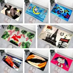 Keset Lantai Motif Printing 3D Karpet Lantai Dapur Keset Kaki Anti Slip 40X60CM Keset Karakter