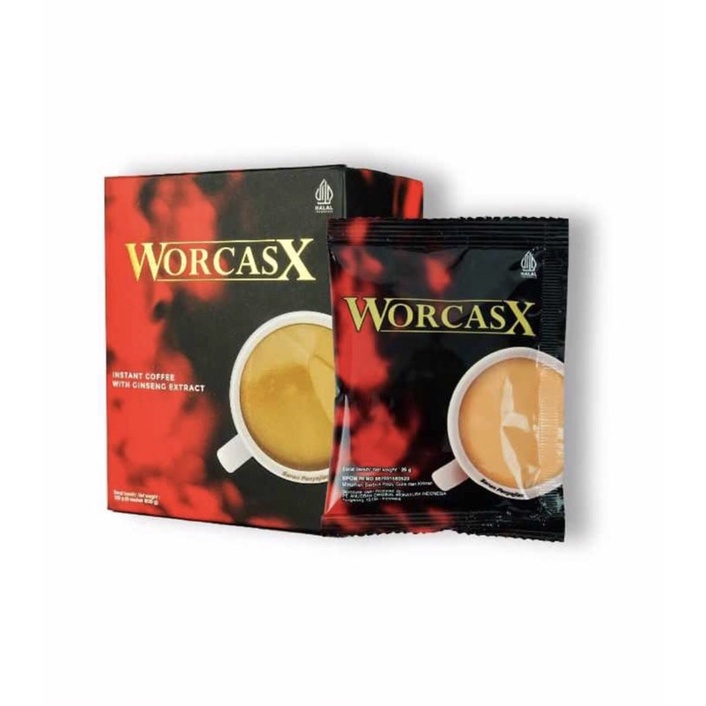 WorcasX Kopi Stamina - Instant Coffee 1 Box Isi 5 Sachet // Minuman Pria
