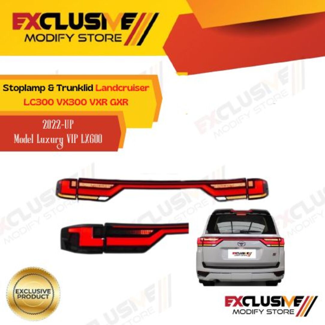 Stoplamp Landcruiser lc300 vx300 ZX GR VXR GXR luxury VIP lx600 style Harga 28,500,000 rupiah*Gratis Ongkir