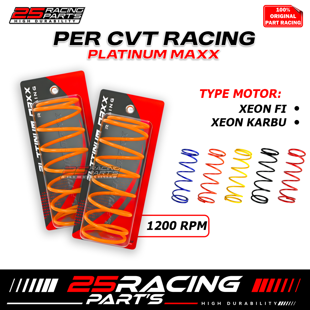 Percvt Racing 1200Rpm- Platinum Maxx- Xeon Fi- Xeon Karbu- Xeon Gt- 44D- Pnp Harga 99,000 rupiah*Gratis Ongkir