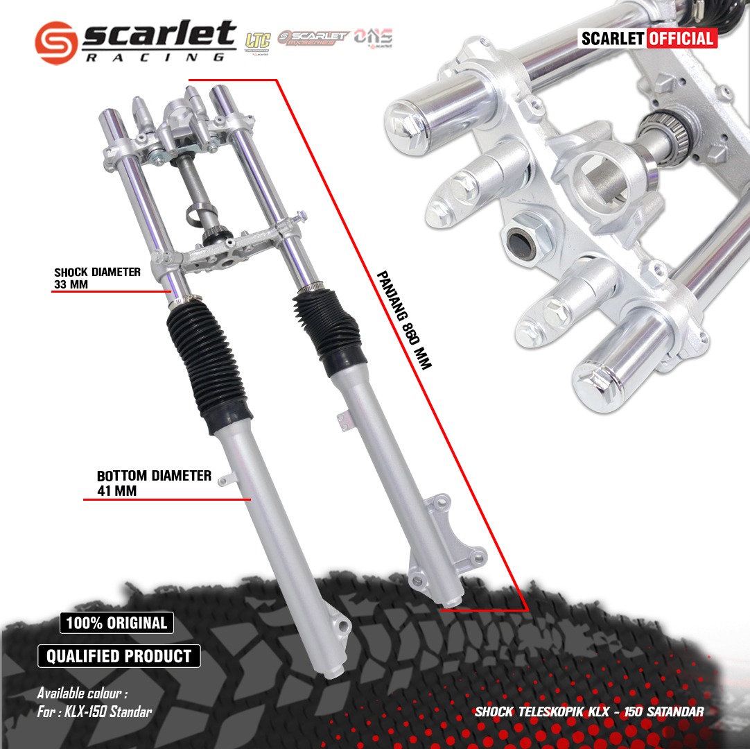 Scarlet Racing - Standard Klx 150 Telescopic Front Shock Giá 925,000 Đồng*Miễn phí vận chuyển
