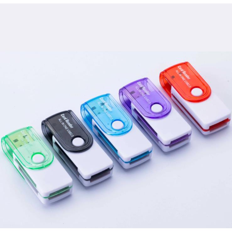 Card reader all in one 4 slot USB cardreader multi Rotary - Merek Tidak Ada Merk Harga 5,250 rupiah*Gratis Ongkir