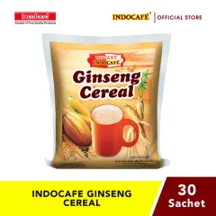 Indocafe Instan Ginseng Cereal 30 Sachet / Minuman - Makanan Sereal bergizi