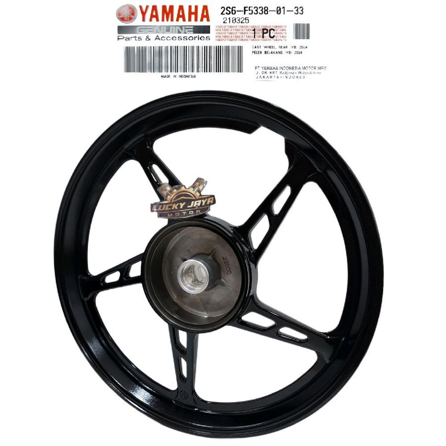 RIMS vleg cast wheel rear rim racing Belakang Jupiter Z Jupiter MX old Vega R new Jupiter Z1 Vega ZR big tromol 2s6-f5338-01-33 original Hitam Black Harga 1,486,000 rupiah*Gratis Ongkir
