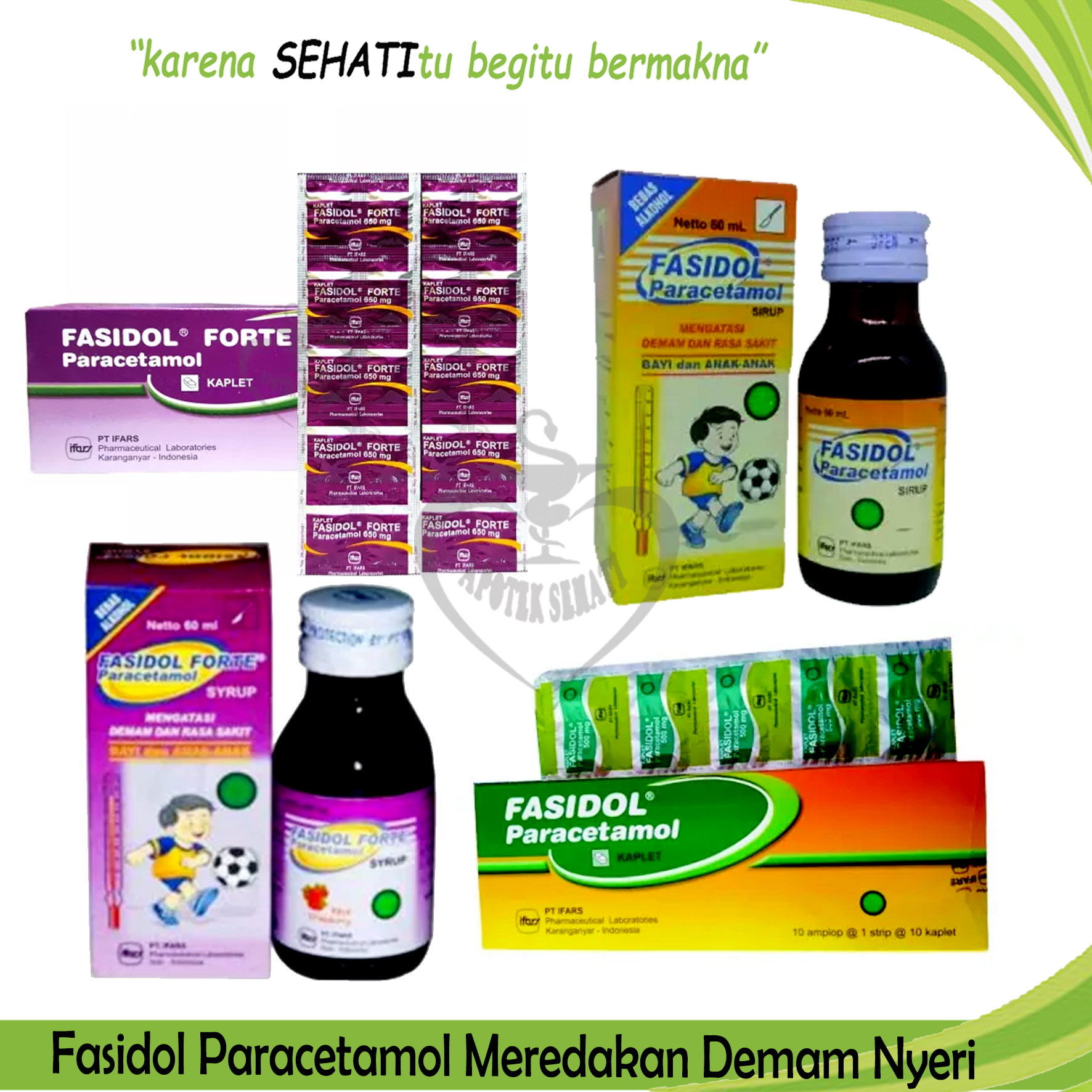 Jual Fasidol Forte Syrup 60 Ml Meredakan Demam Pusing Meriang Anak ...