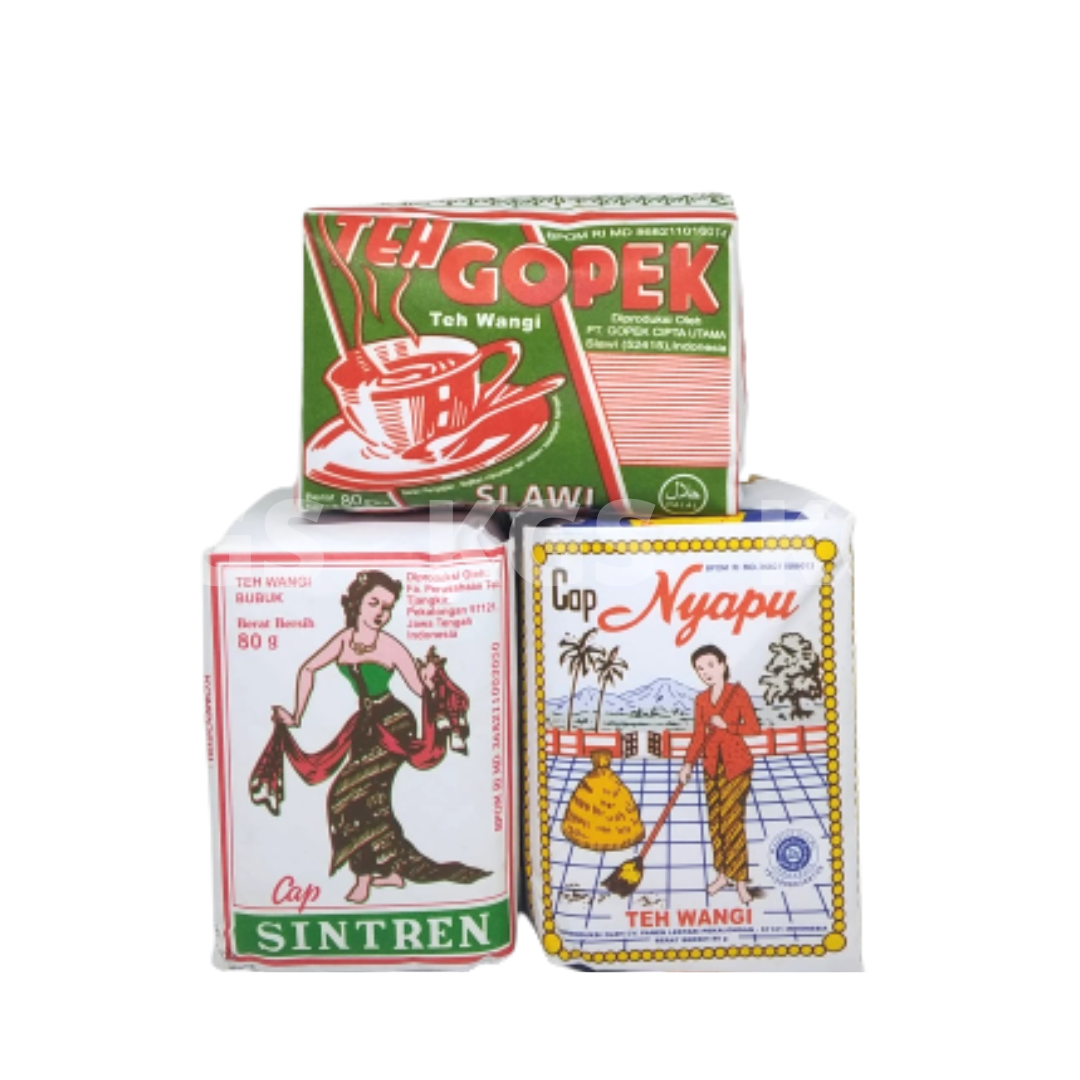 Paket Teh Gopek + Nyapu + Sintren (masing2 1 press)
