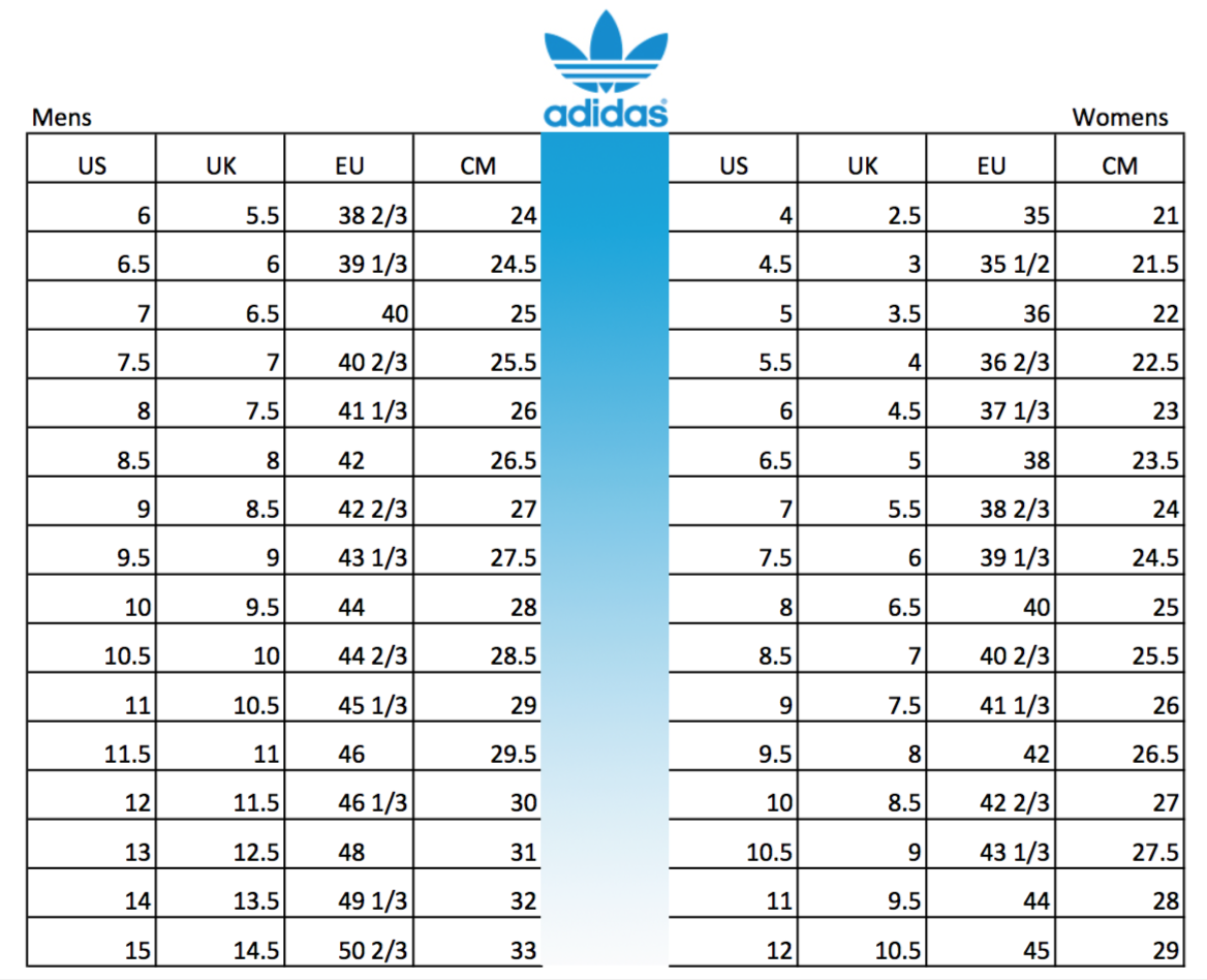 tubular adidas sizing