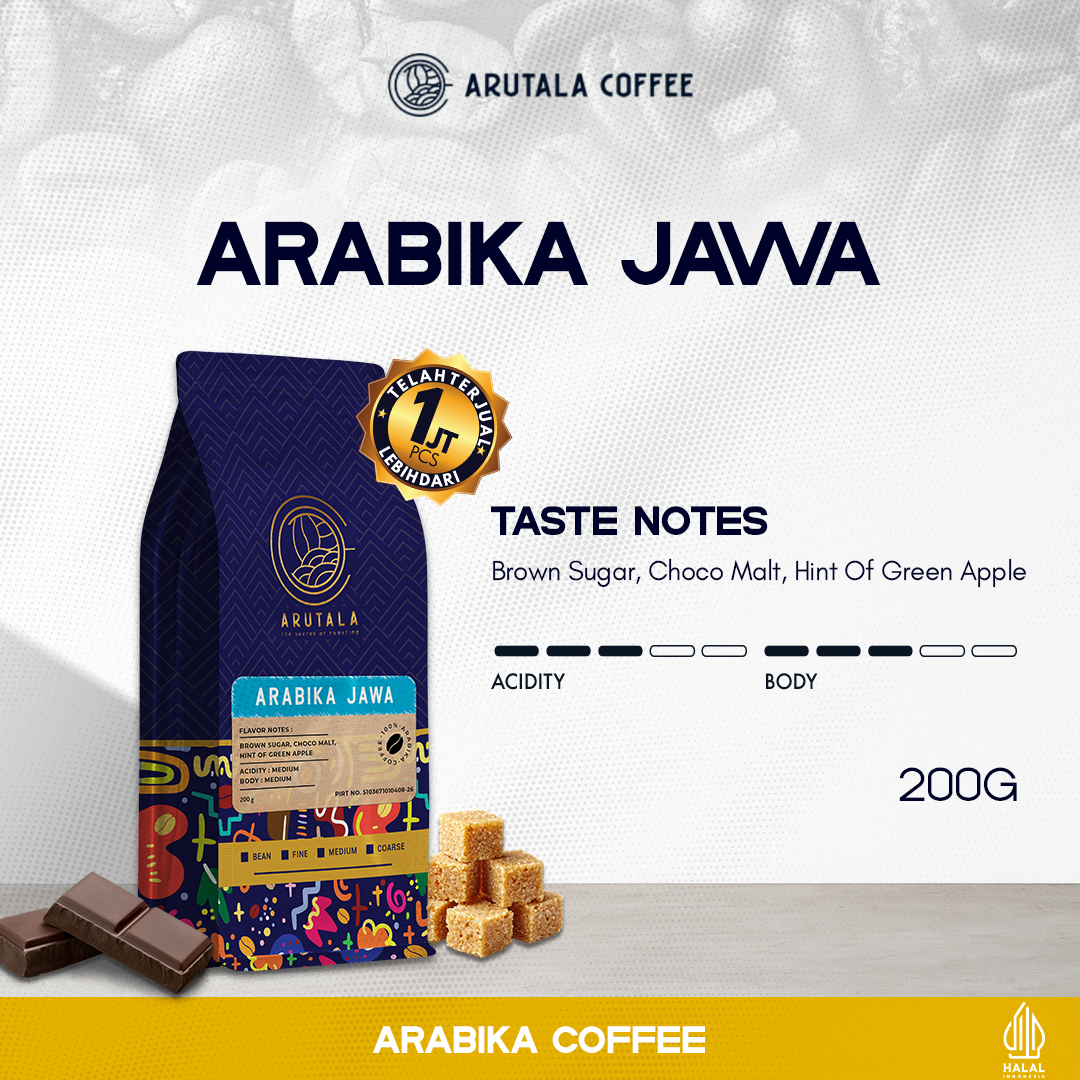 Arutala Arabica Javanese Coffee Arabica Java Coffee 200 Grams