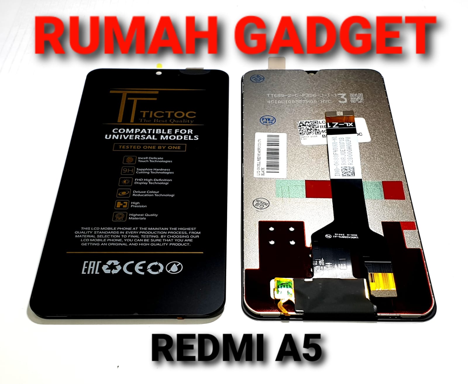 LCD Redmi A5/Poco C71 black fullset touchcsreen Harga 143,000 rupiah*Gratis Ongkir