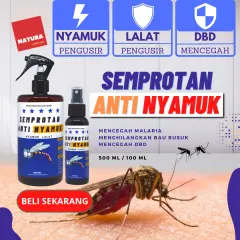 Natura mosquito repellent anti fly prevent dengue Malari effective 100ml 500ml