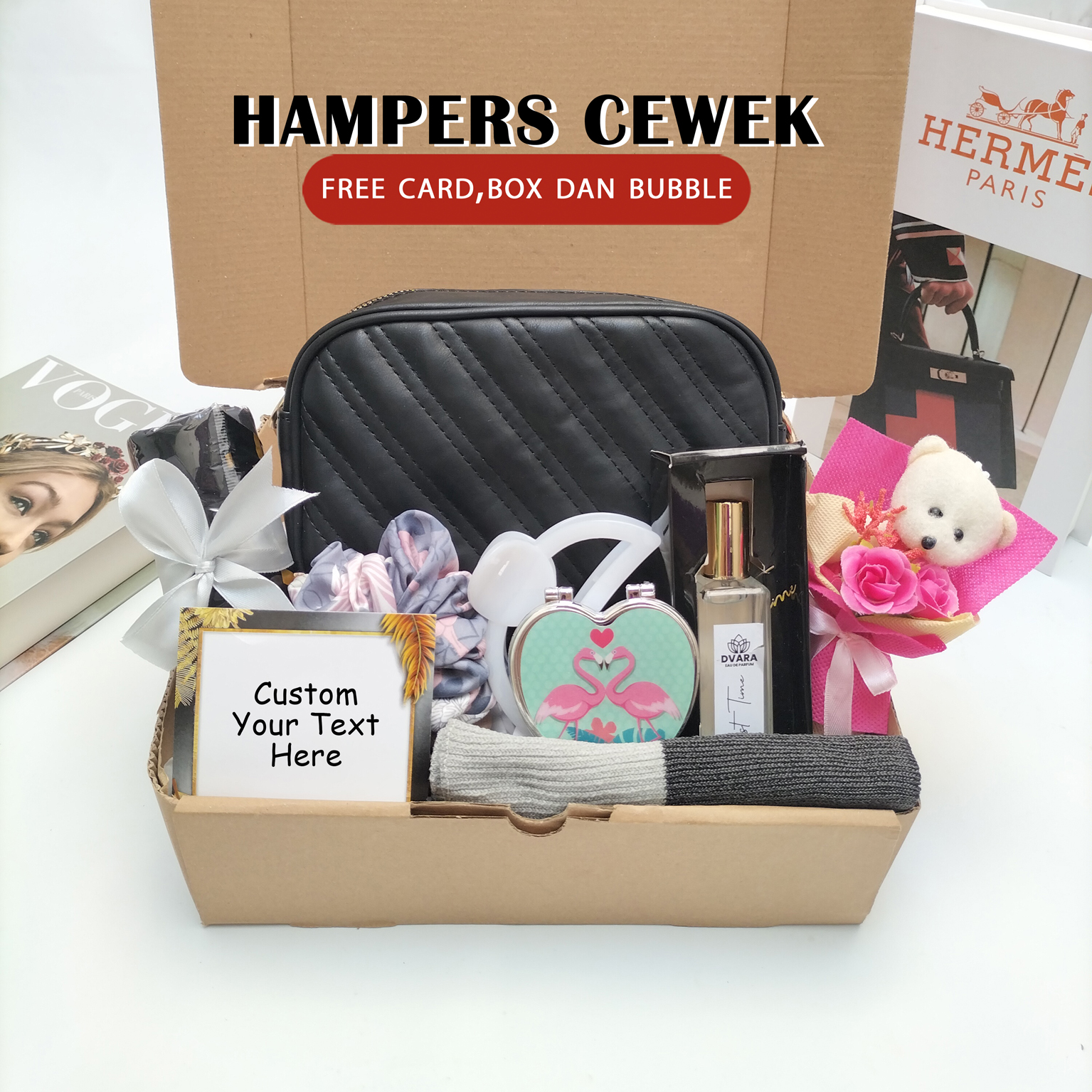 Hampers kado ulang tahun hadiah ultah cewek kado pernikahan Hadiah ulang tahun set wisuda tas cewek