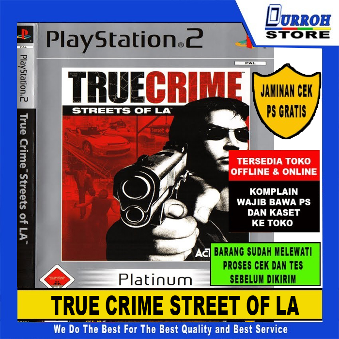 KASET GAME PS 2 / Playstation 2 True Crime Street of LA - Merek Playstation Harga 9,000 rupiah*Gratis Ongkir