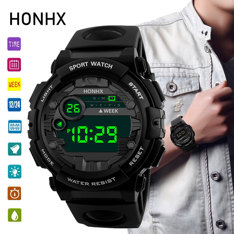	 Promo Jam Tangan Pria Otomatis Top Pria Mewah Sport Casual Bahan Rubber Anti Air Bisa Bayar Ditempat 	