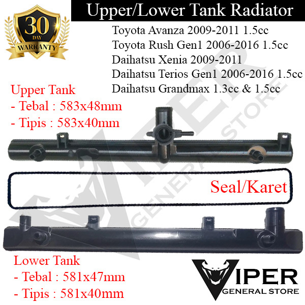 Lower Tank / Bottom Tank Radiator Toyota Avanza 1.5Cc Manual Thick - 2121 Harga 15,450 rupiah*Gratis Ongkir
