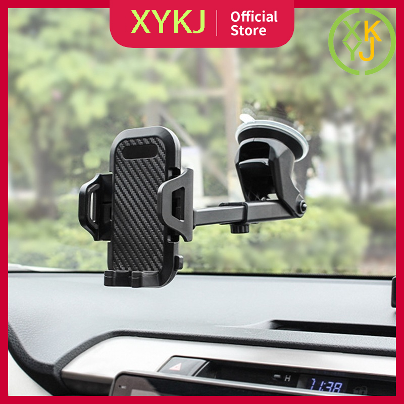 XYKJ Phone Holder Mobil Holder Hp Mobil Car Holder Universal Otomatis 360 Derajat utk Dashboard/Kaca Harga 20,599 rupiah*Gratis Ongkir