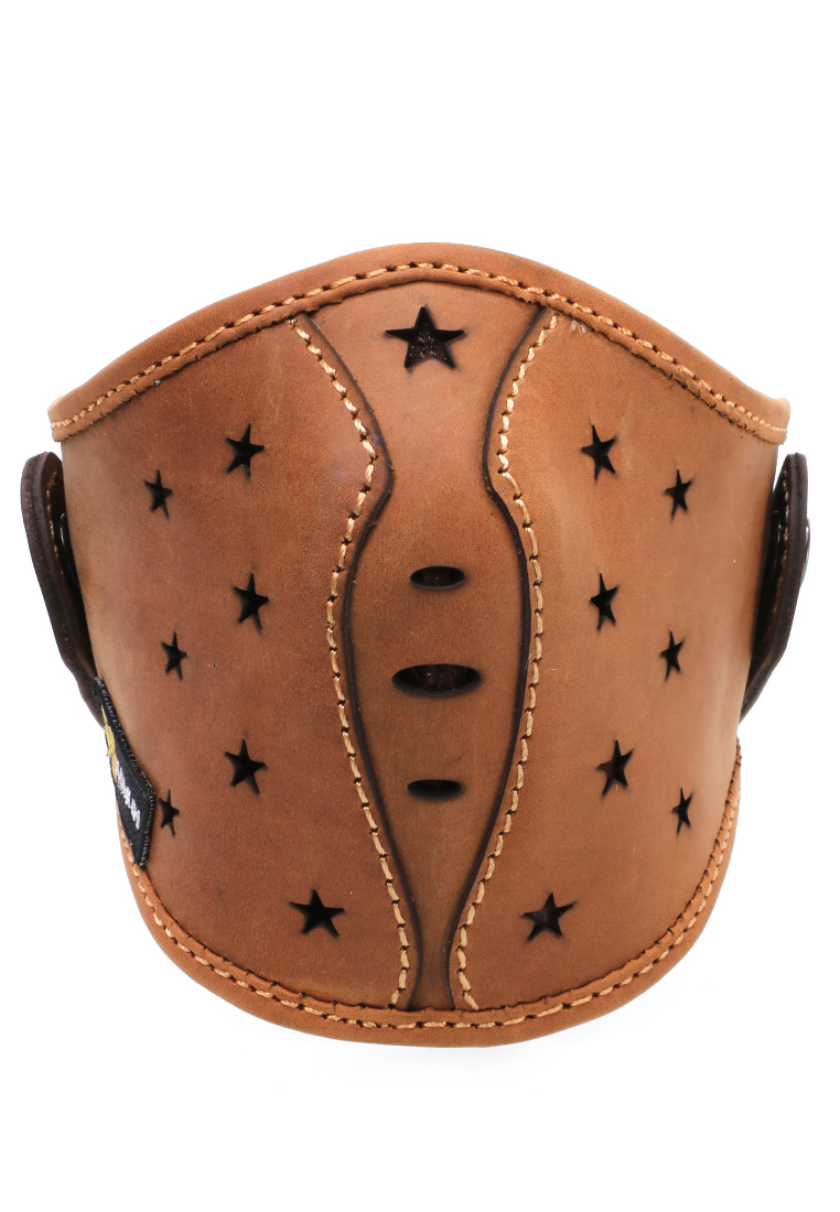 Hamlin Vente Masker Buff Breathable Stars Motive Headloop Mask Material Genuine Leather Kulit ORIGINAL - Brown Harga 1,046,000 rupiah*Gratis Ongkir